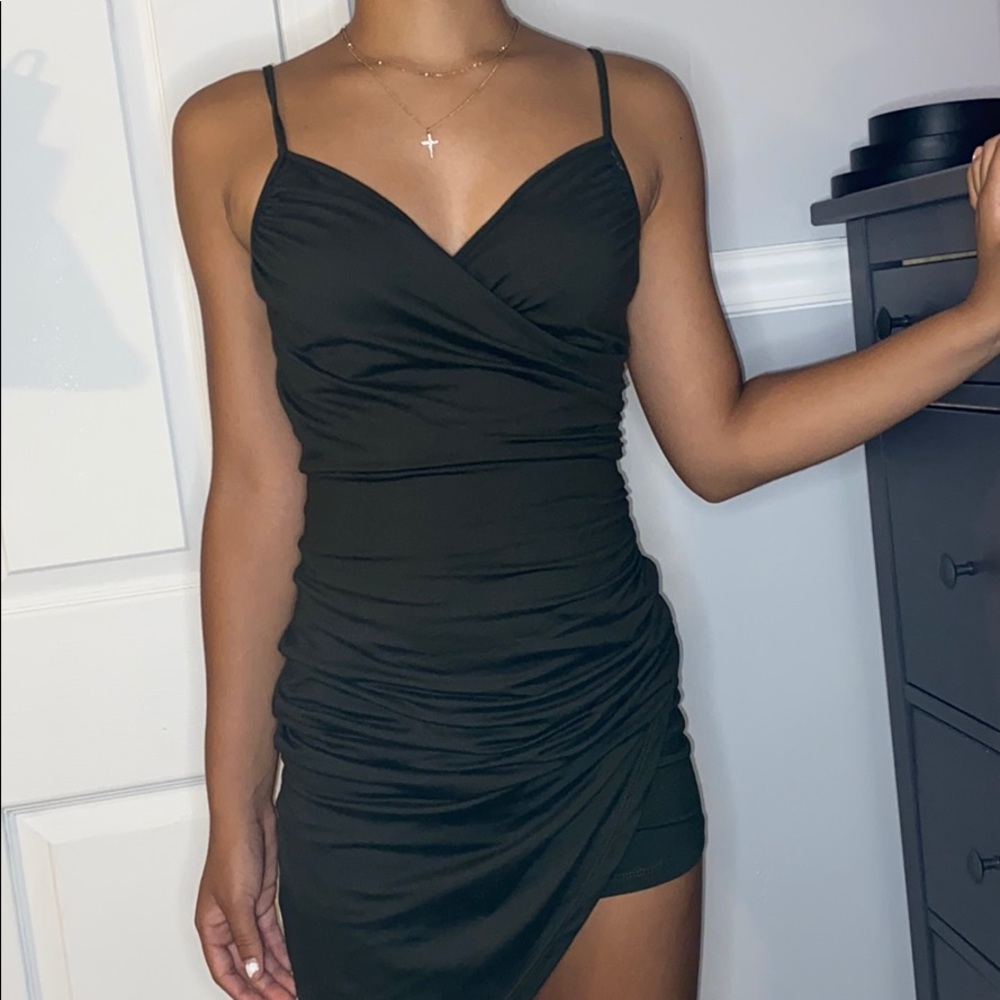 Dark army green dress - Picture 1 of 2